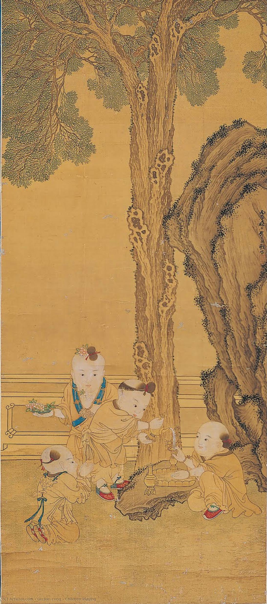 Children Playing — Gu Jian Long