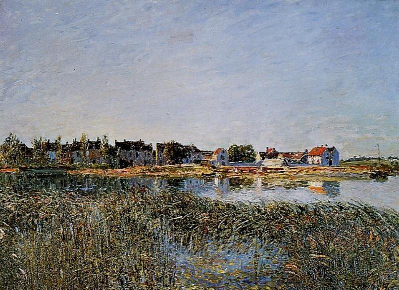View Of Saint Mammes — Alfred Sisley
