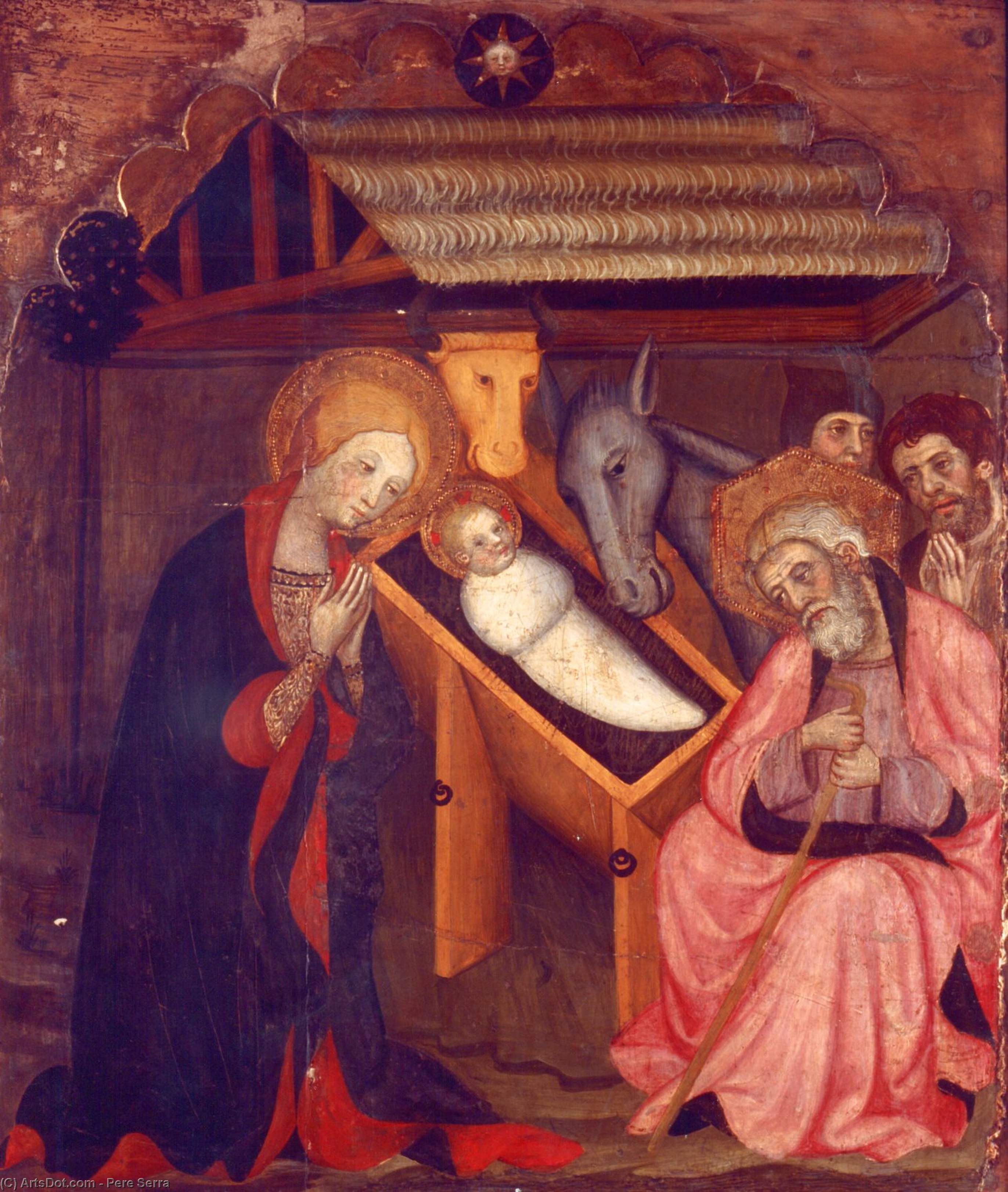Taula De La Nativitat, Rpocedent D'un Retaule De L'església De Sant Pere De Cubells — Pere Serra