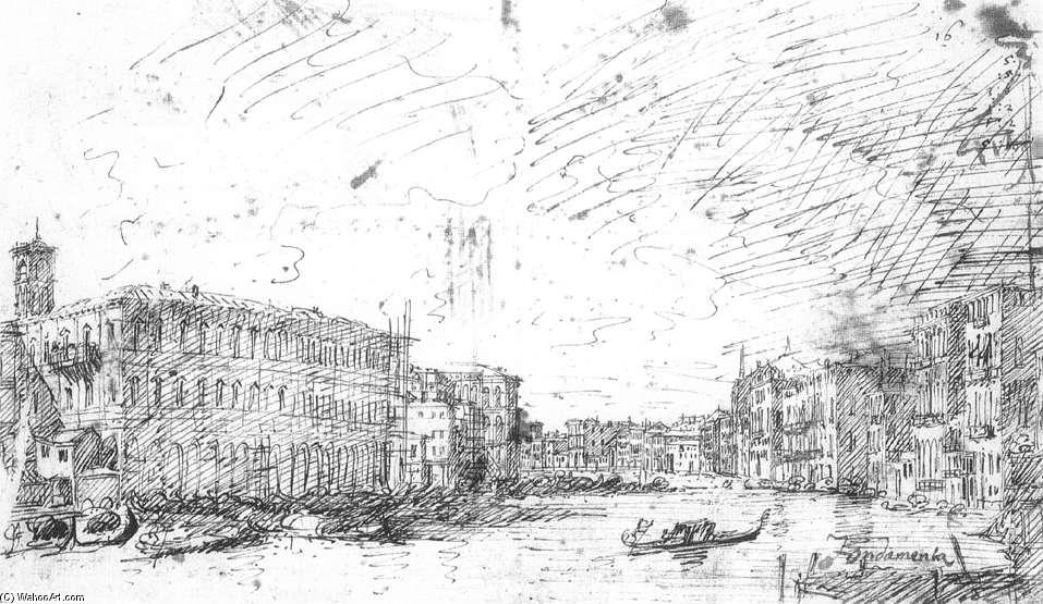 The Grand Canal Seen From Rialto Toward The North — Canaletto