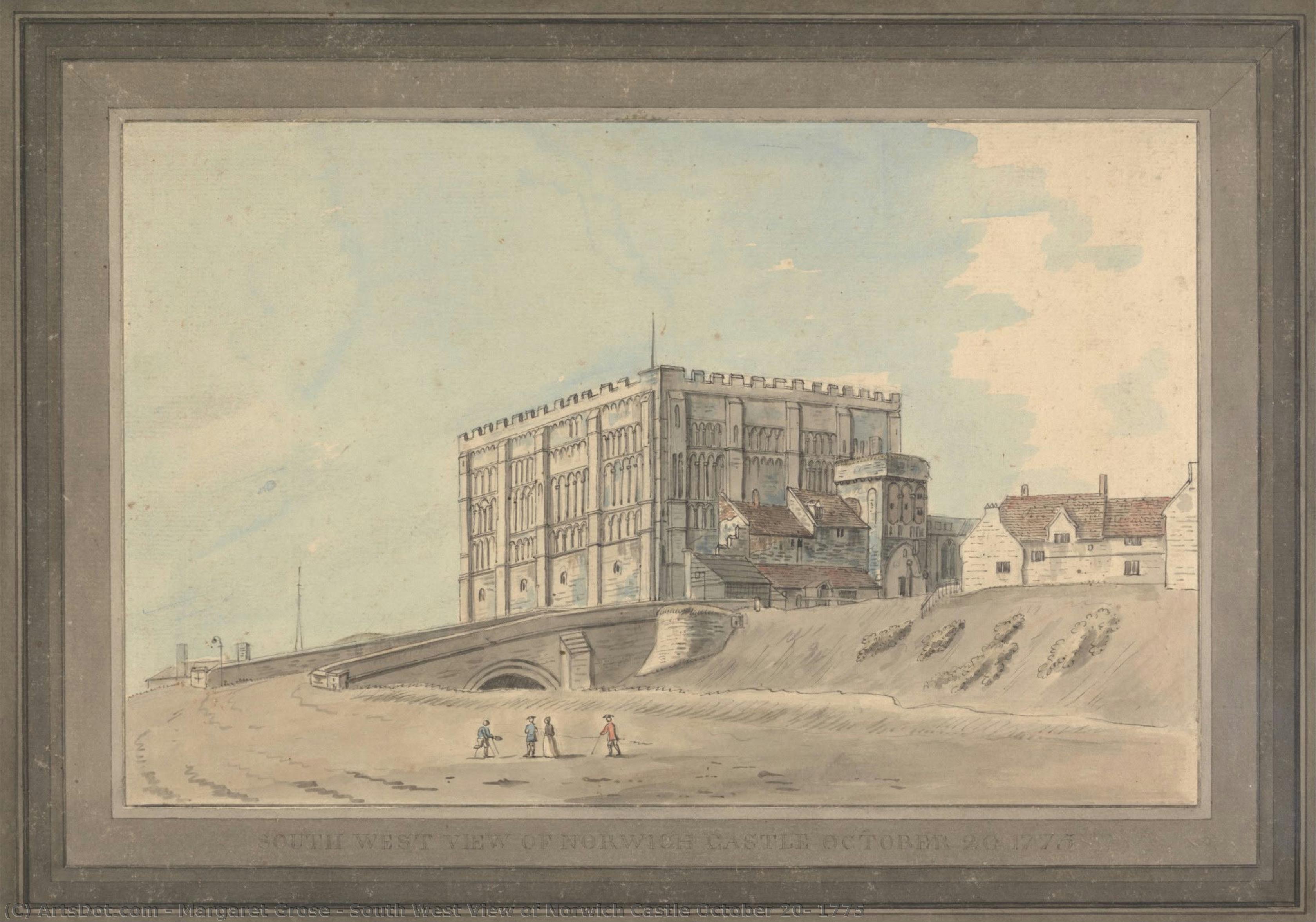 South West View Of Norwich Castle October 20, 1775 — Margaret Grose