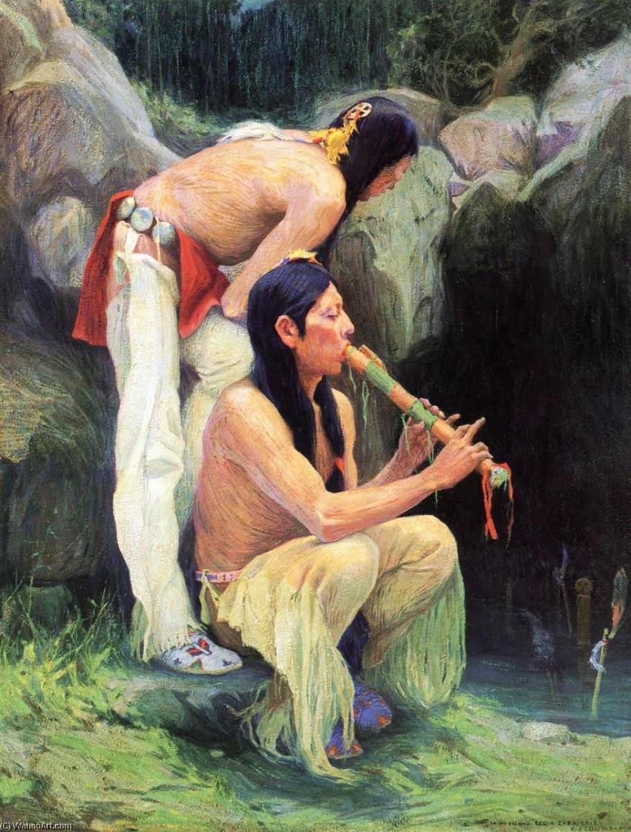 The Magic Flute (also Known As Flute Player At The Spring) — Eanger Irving Couse