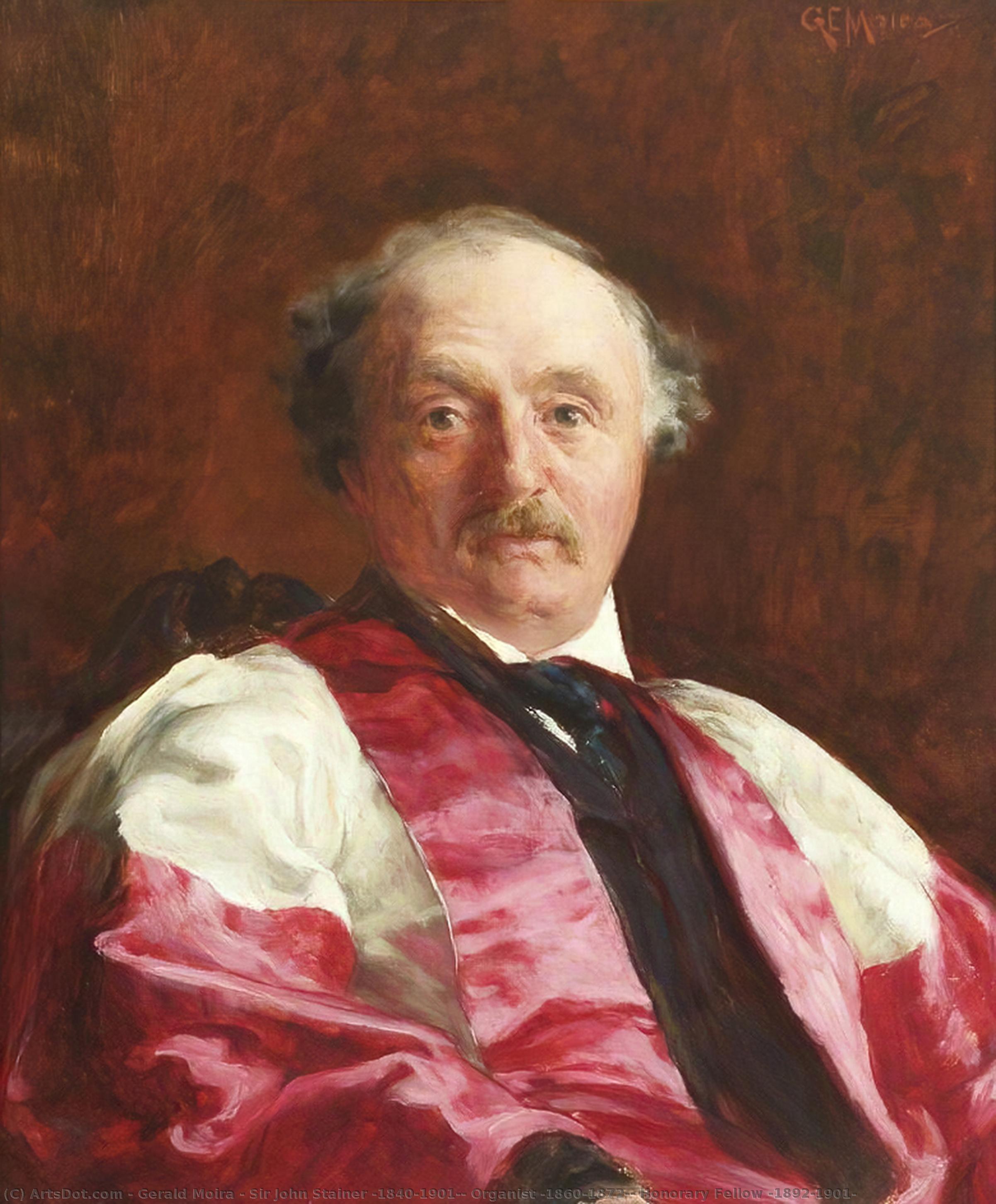 Sir John Stainer (1840–1901), Organist (1860–1872), Honorary Fellow (1892–1901) — Gerald Moira