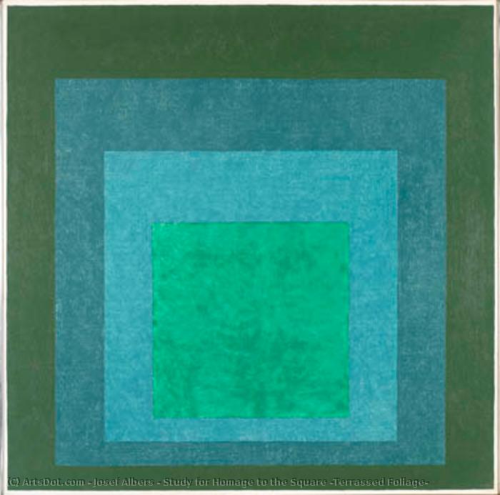 Study For Homage To The Square (terrassed Foliage) — ヨーゼフ・アルベルス