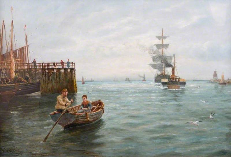 The Entrance To The Tyne — Bernard Benedict Hemy