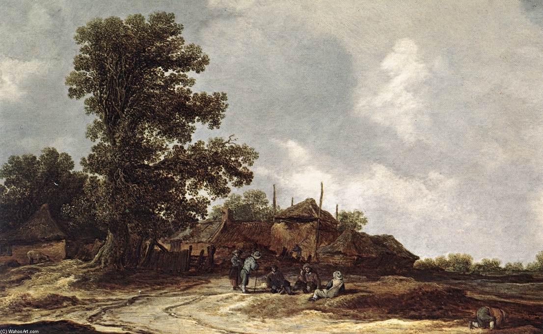 Farmyard With Haystack — Jan Van Goyen