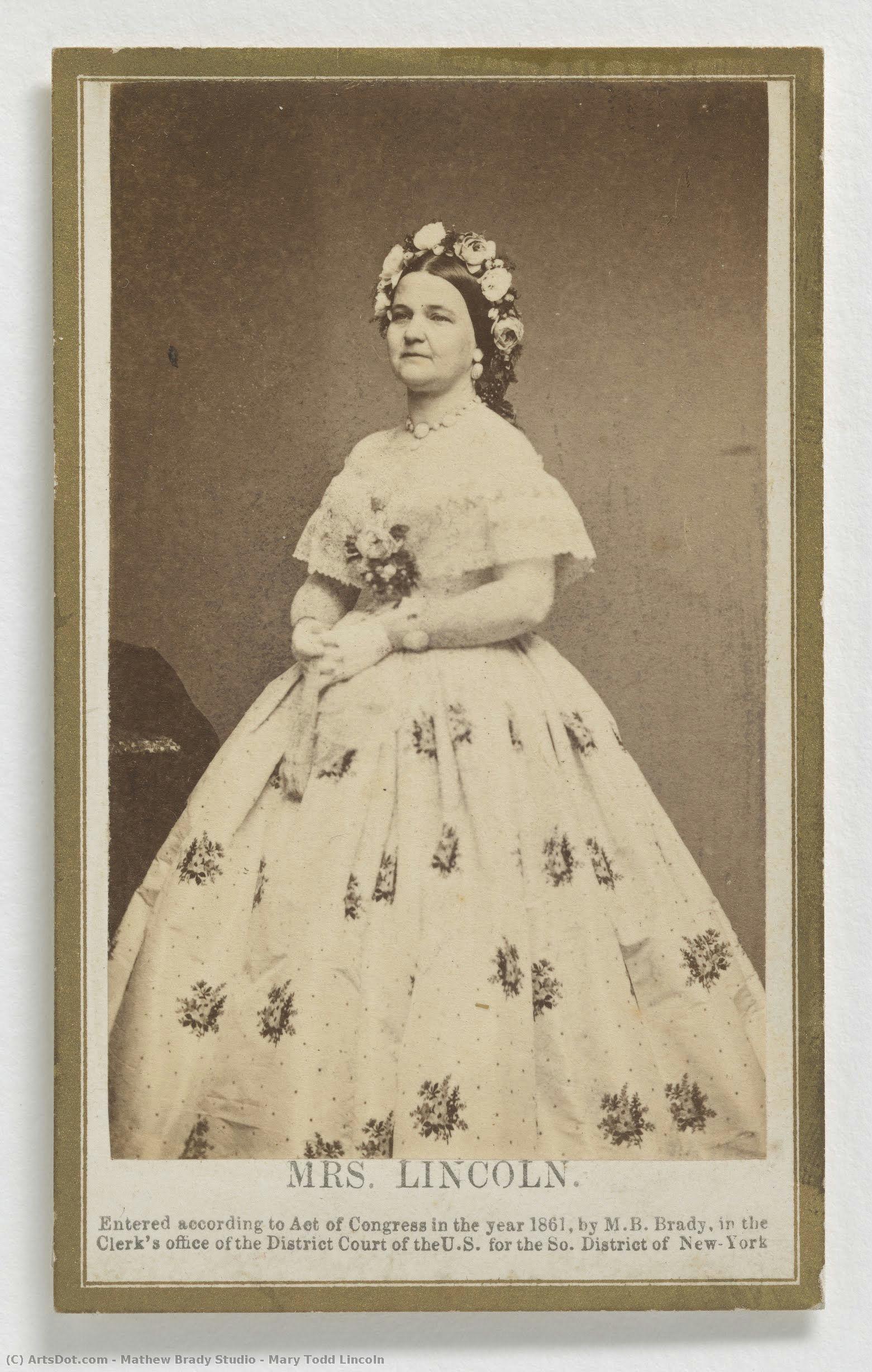 Mary Todd Lincoln — Mathew Brady Studio