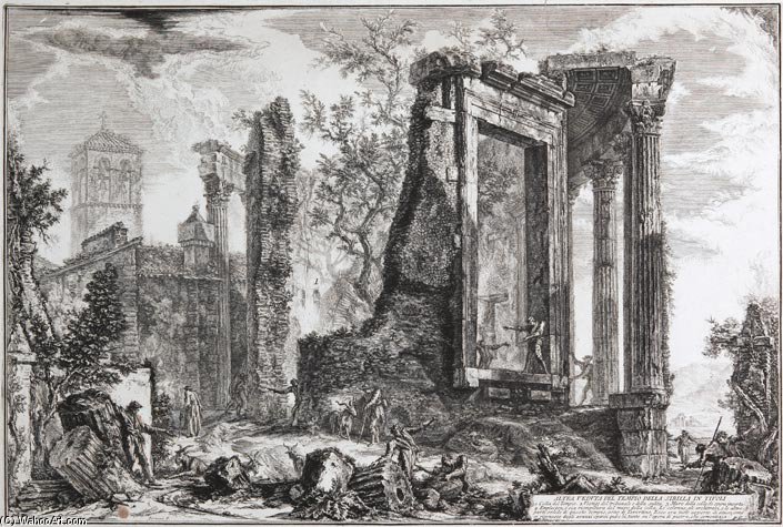 Altra Veduta Del Tempio Della Sibilla In Tivoli — Giovanni Battista Fontana
