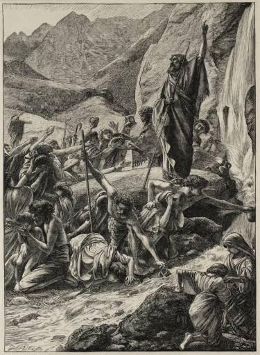 Moses Strikes The Rock — Sir Edward John Poynter