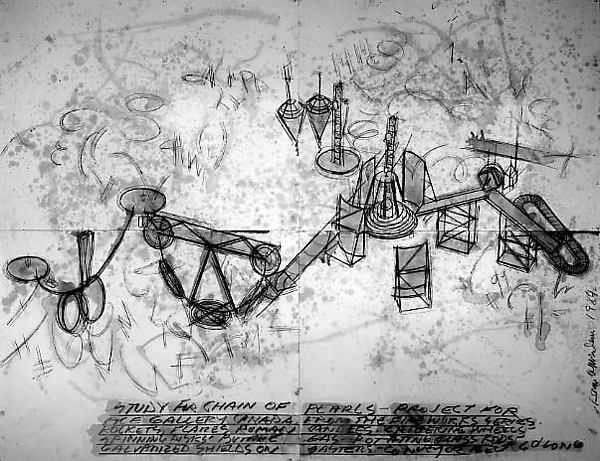 Study For Chain Of Pearls — Dennis Oppenheim