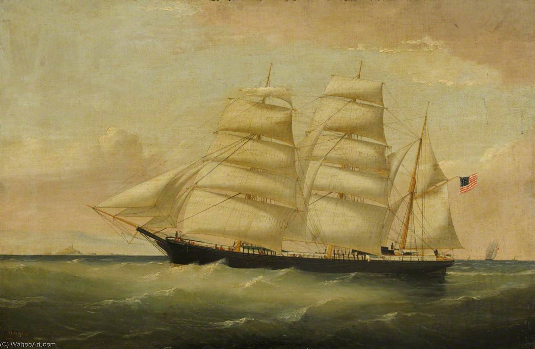 The Barque 'lord Clarendon' Under Way — William Horde Yorke