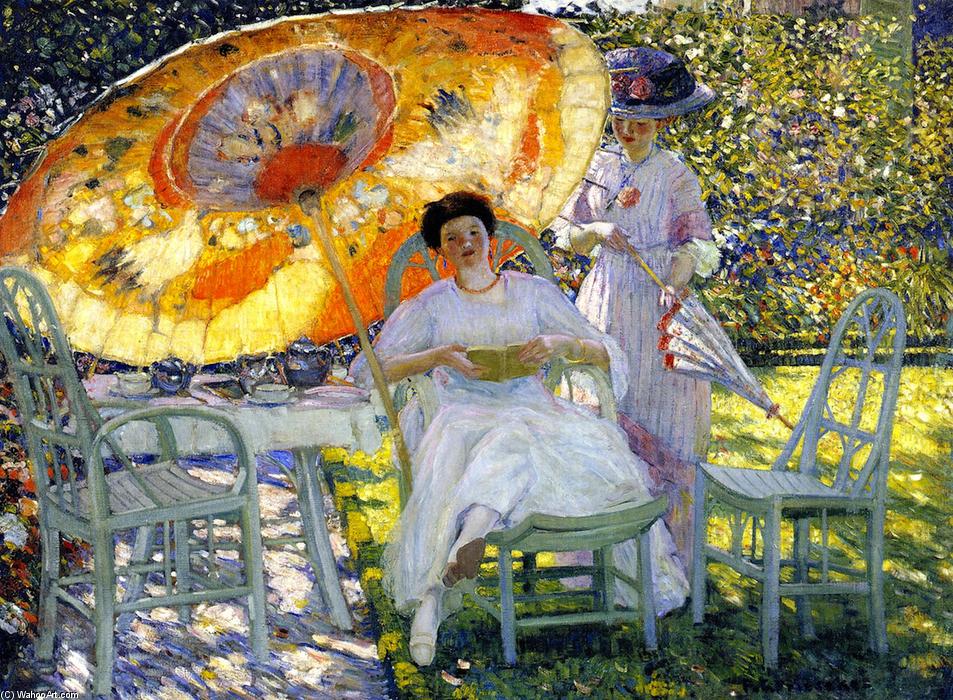 The Garden Parasol — Frederick Carl Frieseke