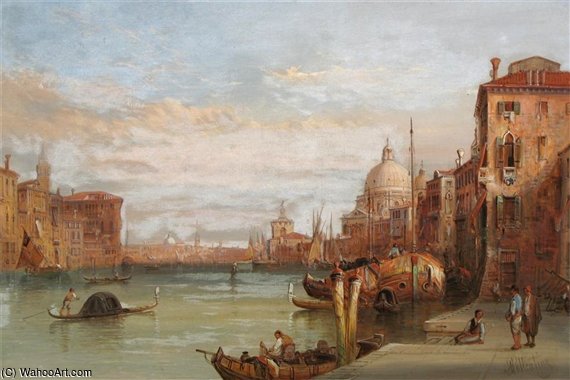 Views Of The Grand Canal Near Santa Maria Della Salute — Alfred Pollentine