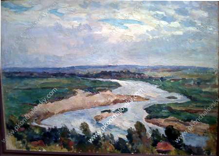 The River In The Morning — Pyotr Konchalovsky