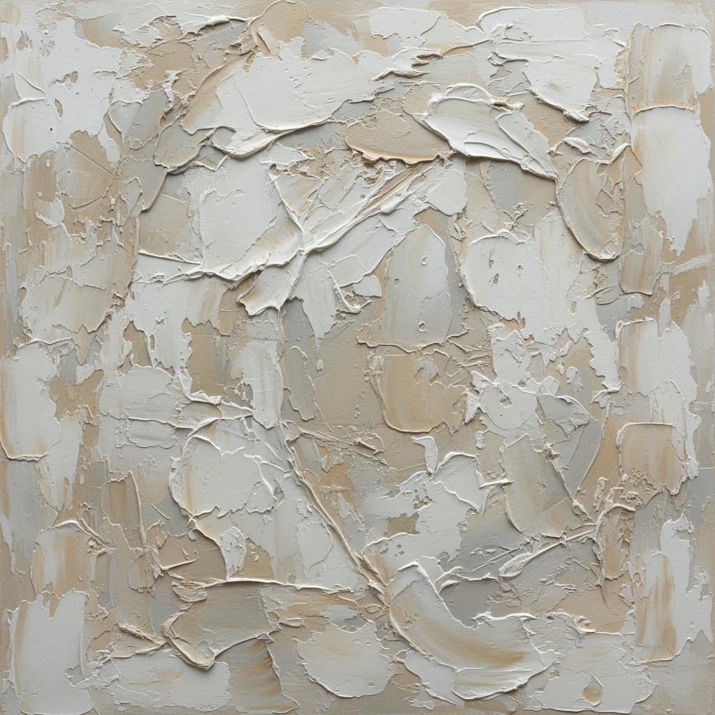 Ephemeral Strata Of Ivory And Taupe: A Meditation On Time's Weathered Passage — Christian Noiret