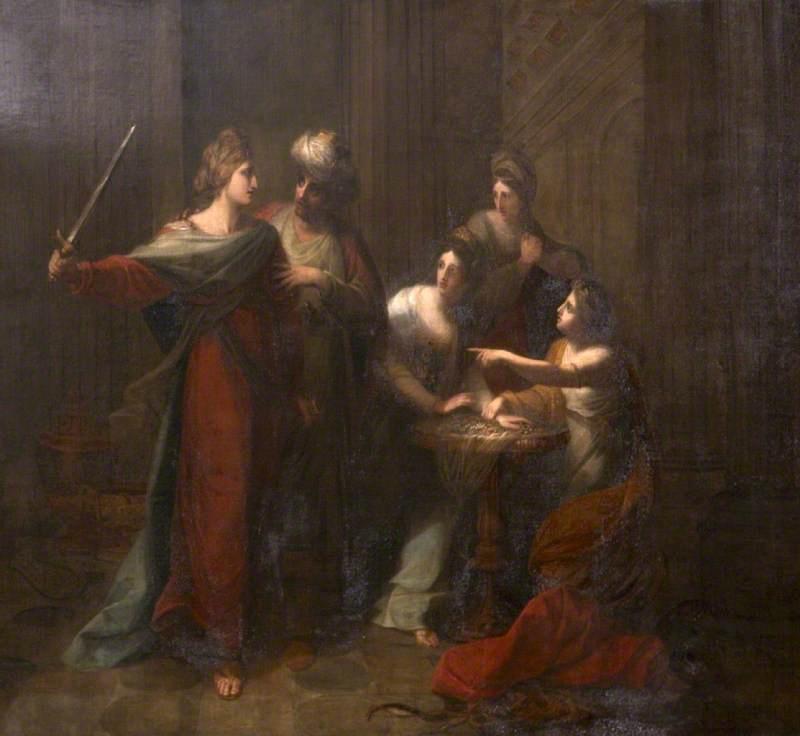Interview Of Edgar And Elfrida, After Her Marriage To Athelwold — Angelica Kauffmann (maria Anna Angelika)
