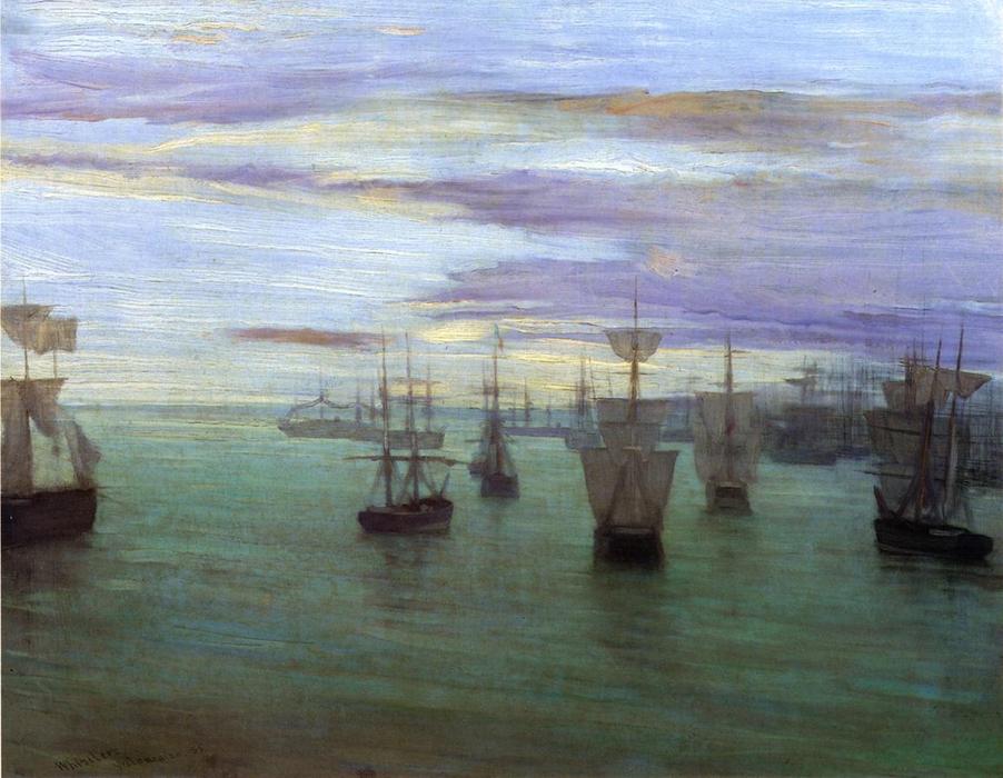 Crepuscule En Carne Color Y Verde — James Abbott Mcneill Whistler