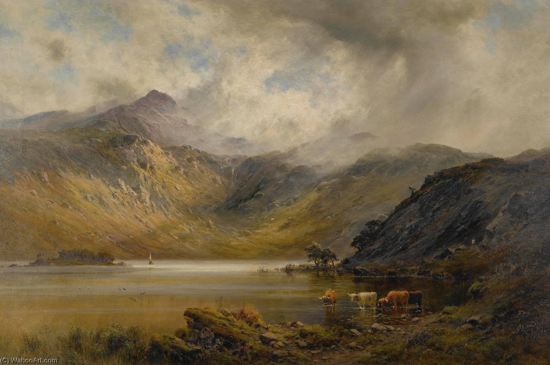 Summer Showers (bealach Nam Bo, Nb) — Alfred De Breanski Senior