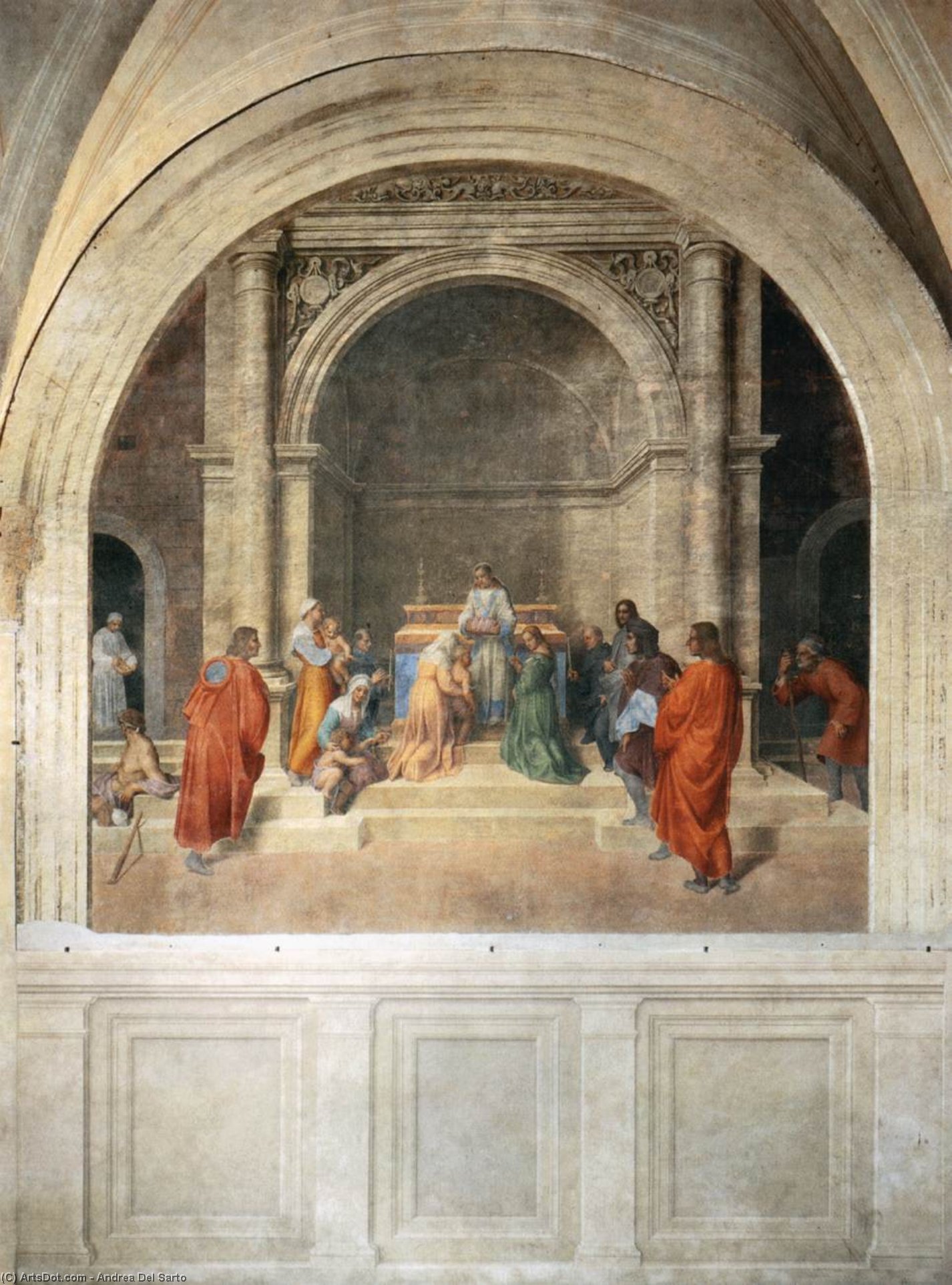 Miraculous Cure By Relics Of Filippo Benizzi — Andrea Del Sarto