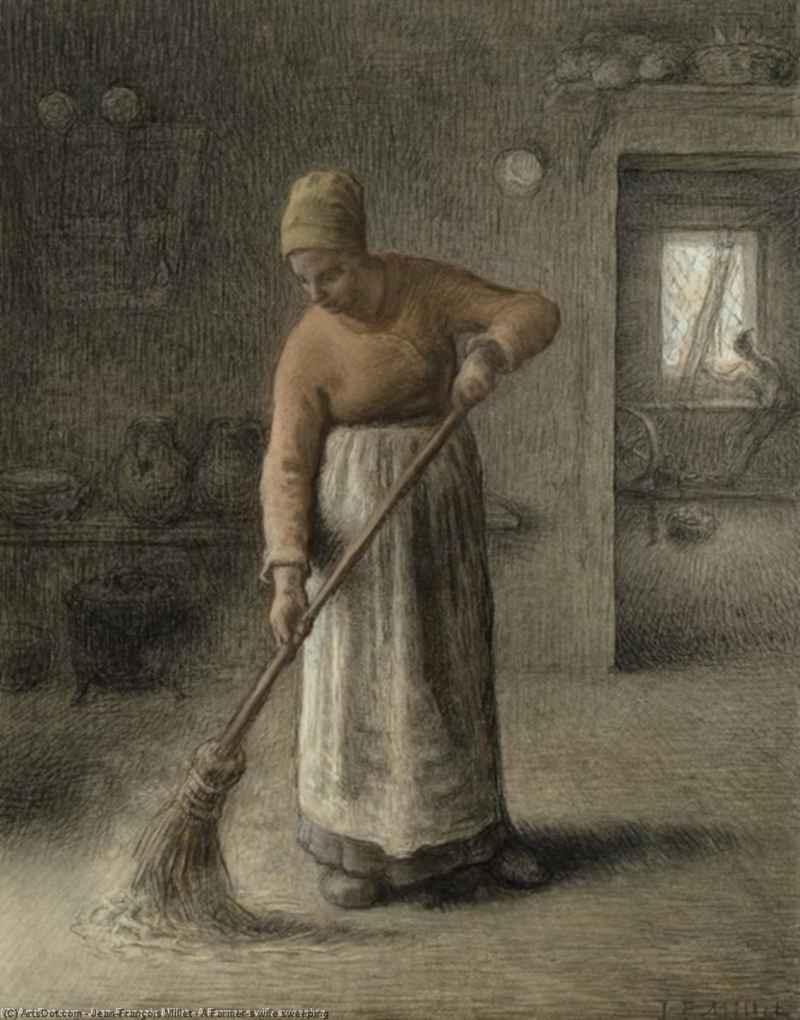 Eine Frau Wischt Den Boden — Jean-françois Millet
