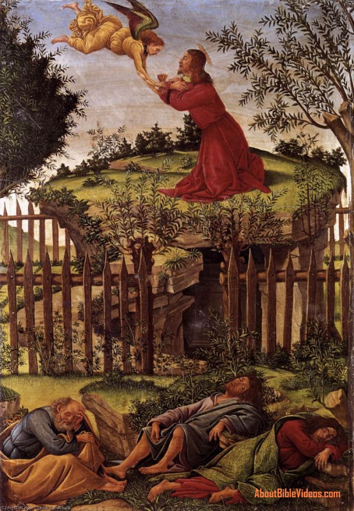 Die Agonie Im Garten — Sandro Botticelli
