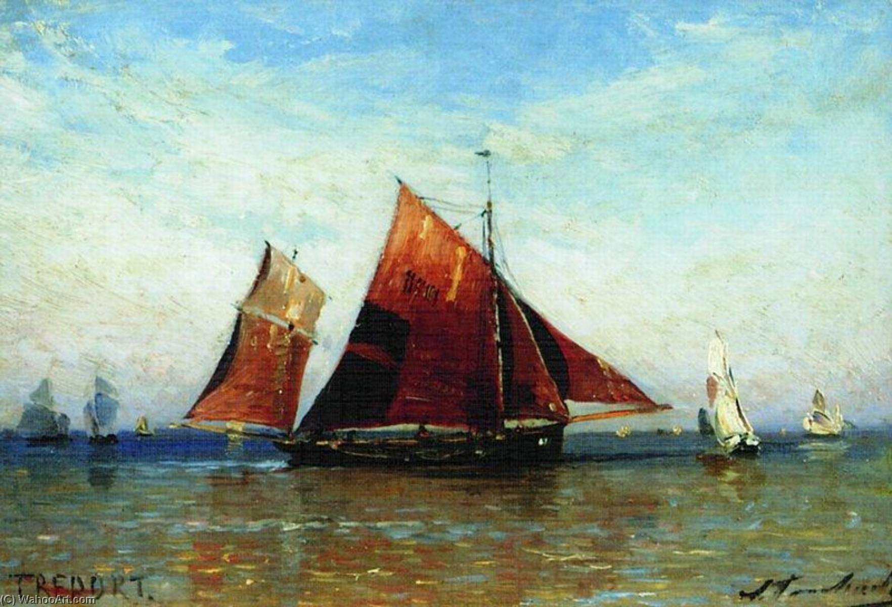 Fishermen In Treport — Alexei Petrovich Bogoliubov