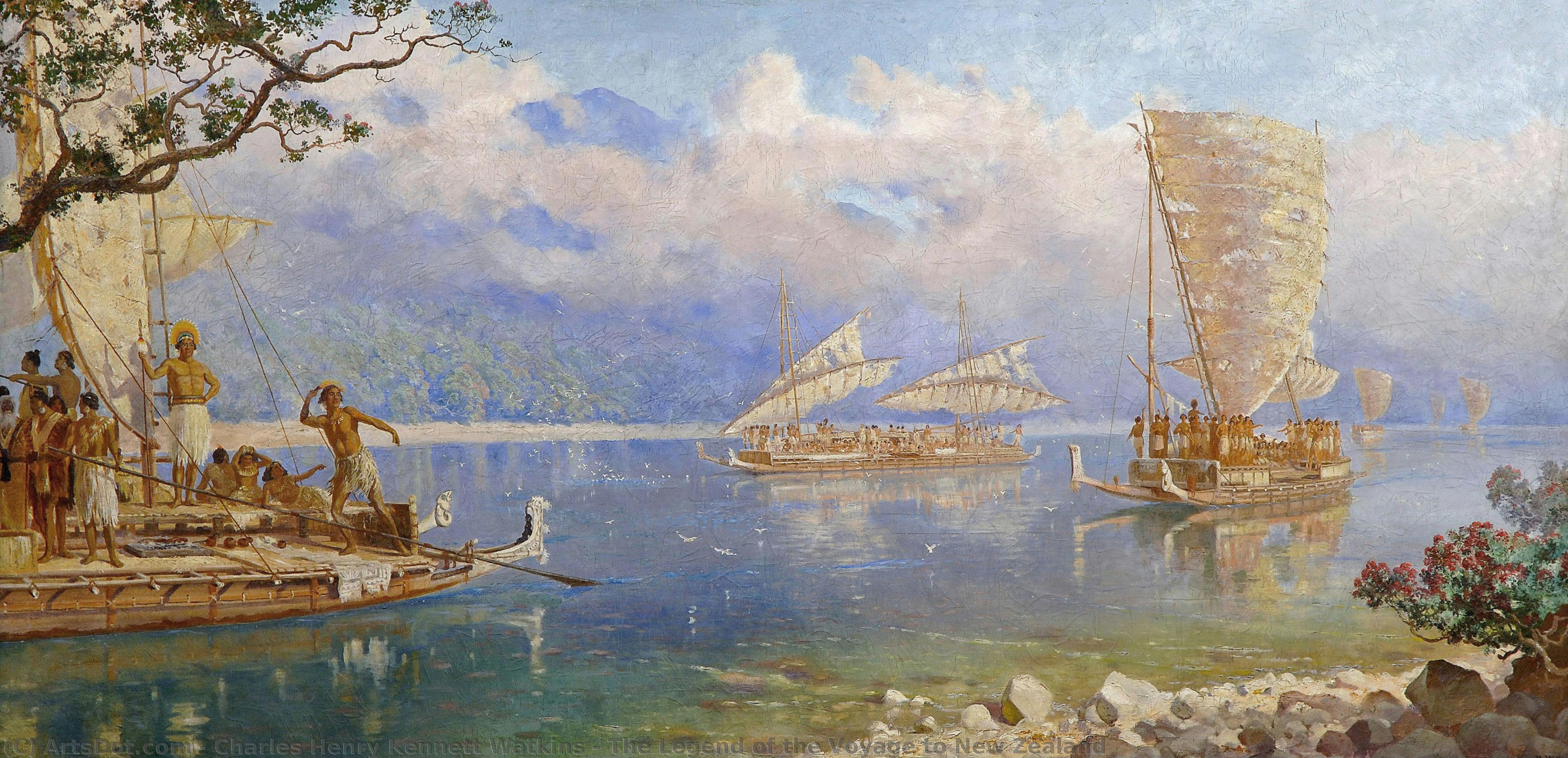 The Legend Of The Voyage To New Zealand — Charles Henry Kennett Watkins
