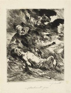 The Sacrifice Of Isaac After Rembrandt (die Opferung Isaacs Nach Rembrandt) — Lovis Corinth