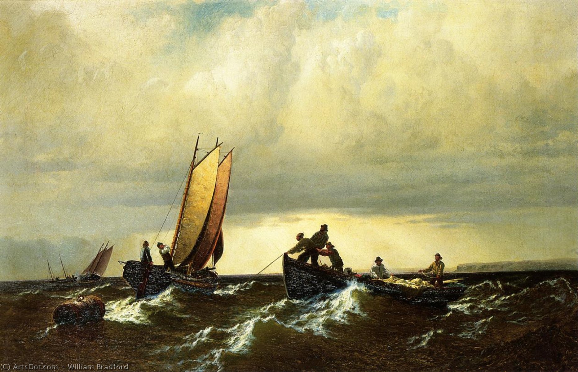 Fishing Boats On The Bay Of Fundy — William Bradford