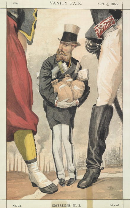 Sovereigns No.30 Caricature Of Leopold Ii Of The Belgians — Jacques Joseph Tissot