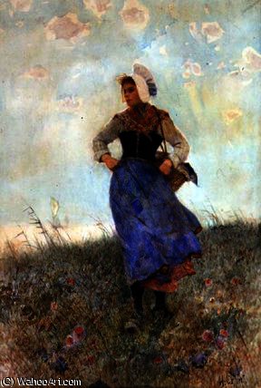 Breton Fishergirl — Hector Caffieri