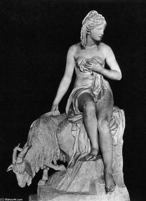 Amalthaea (girl Tending A Goat) — Pierre Julien