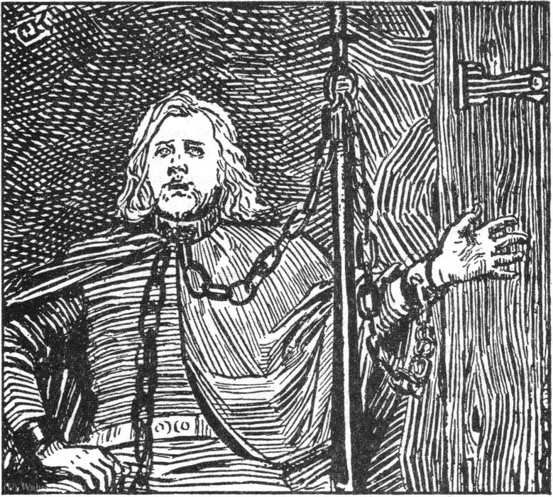Olav Den Helliges Saga - Skalden Berse - C. Krogh — Christian Krohg