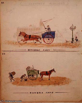 The Butcher's And The Baker's Cart — William Francis Freelove