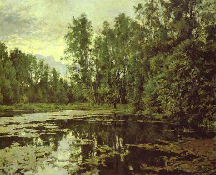 The Overgrown Pond. Domotcanovo — Valentin Alexandrovich Serov