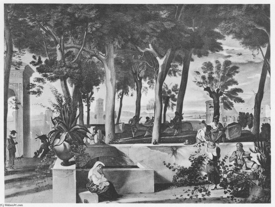 Italienische Landschaft — Anton (alban) Ramboux