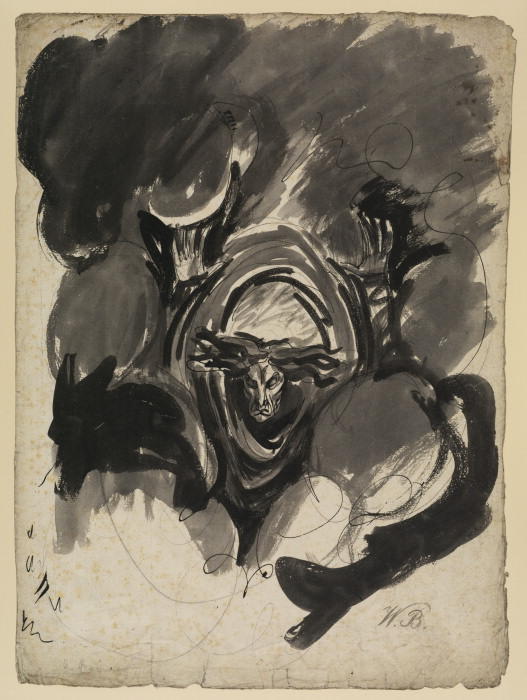 Study For A Demonic Spirit — George Romney