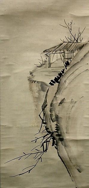 Poem Painting “when The Nightingale Returns.” — Ōtagaki Rengetsu