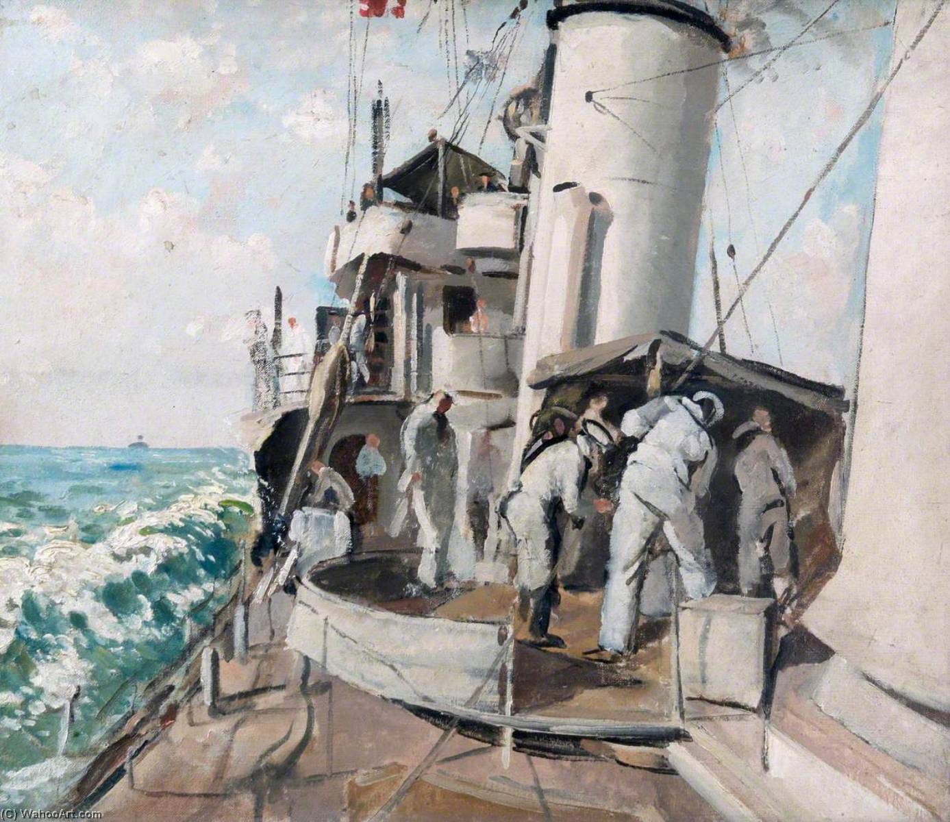 Sketch For '27 Knots Hms 'melampus'' — Philip Connard