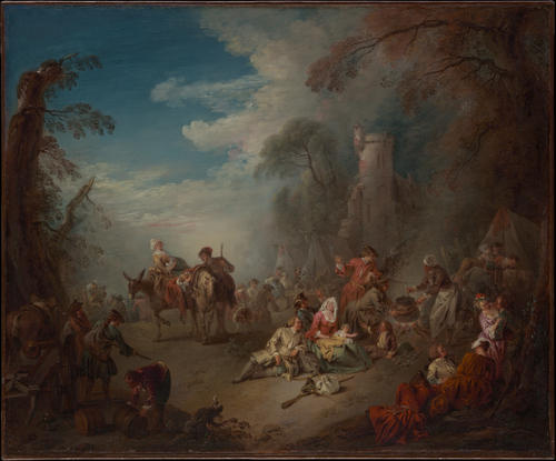 Troops At Rest — Jean-baptiste Pater