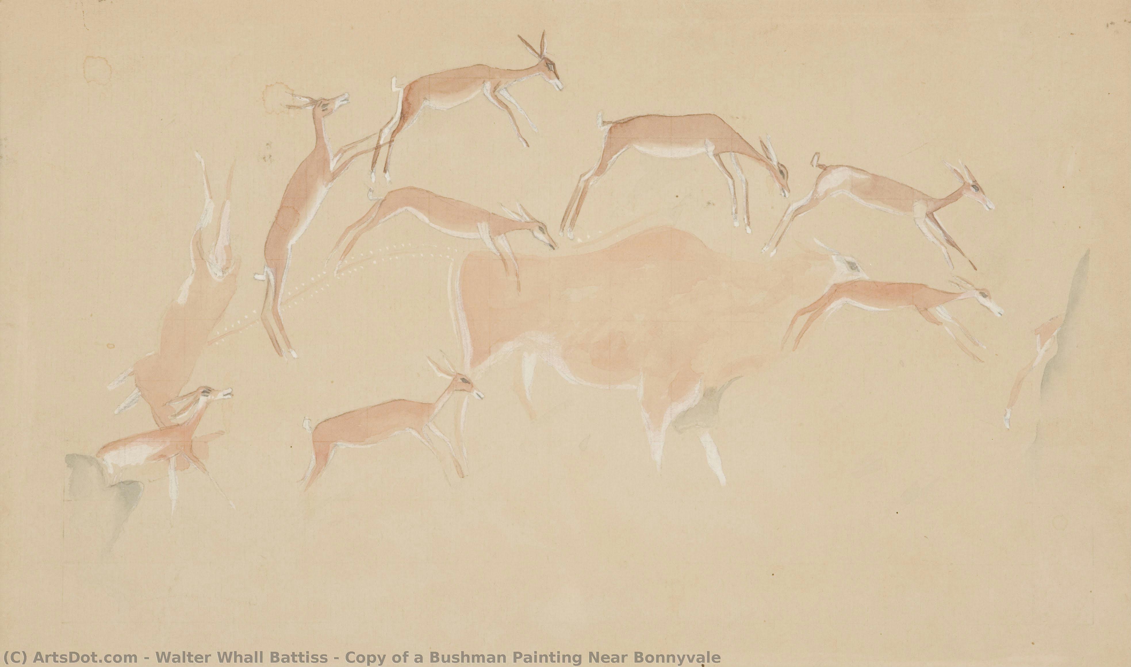 Copy Of A Bushman Painting Near Bonnyvale — Walter Whall Battiss
