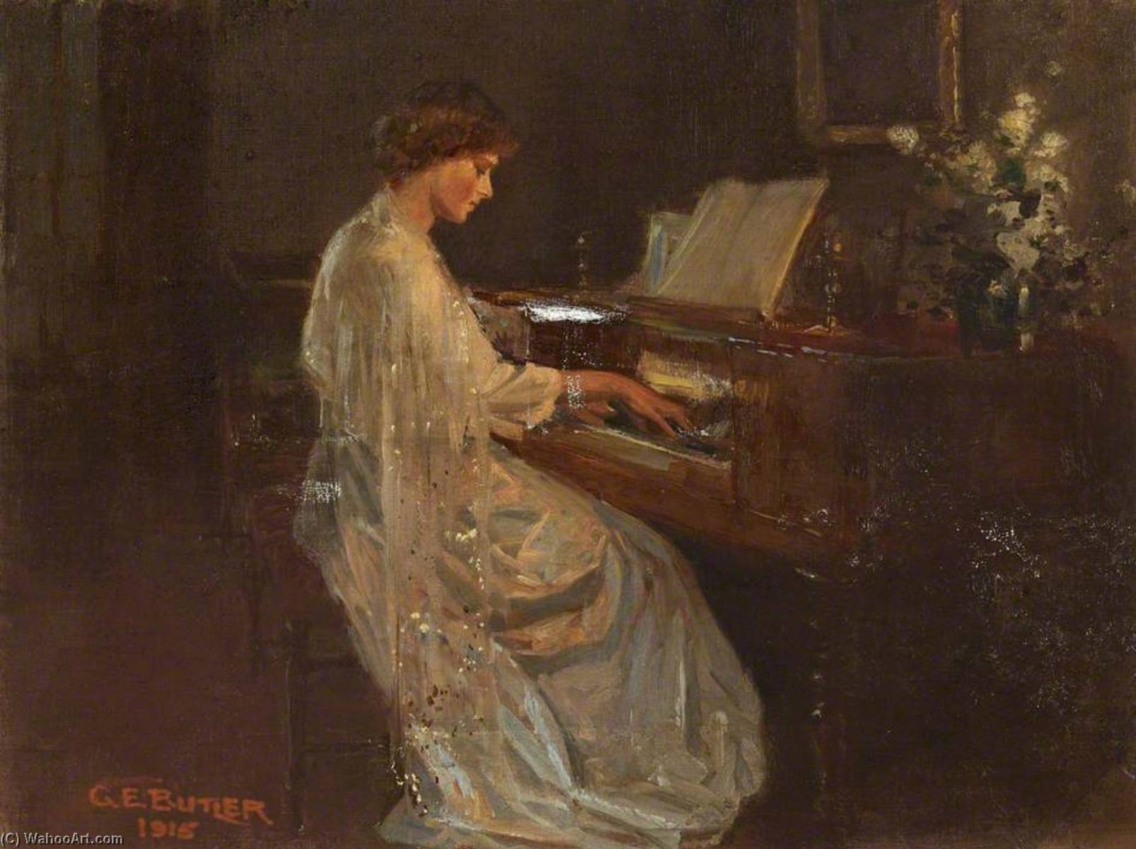 At The Piano — George Edmund Butler