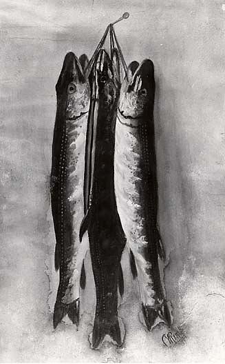 Still Life (fish), (painting) — Charles Marion Russell