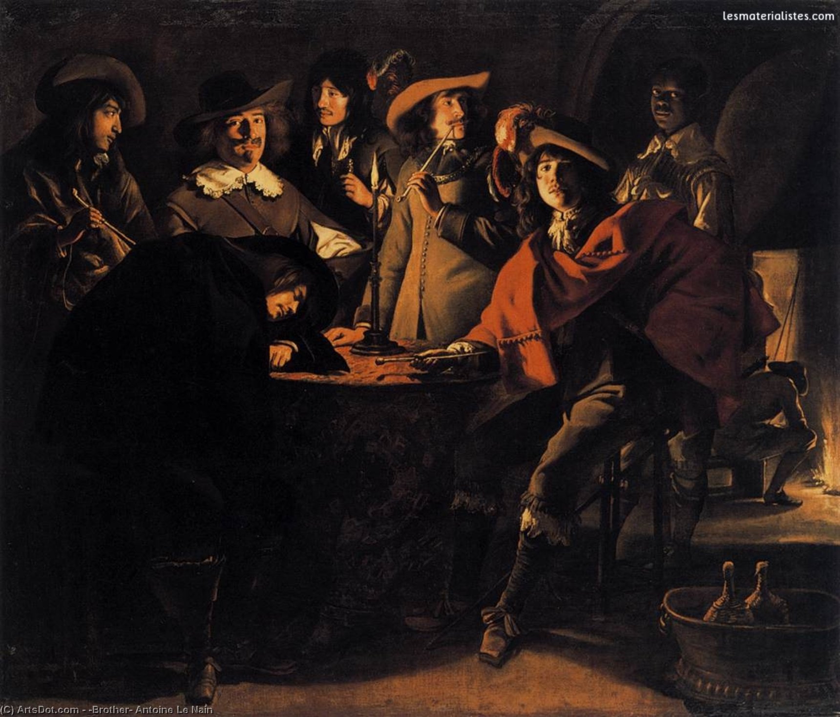 Smokers In An Interior — (brother) Antoine Le Nain
