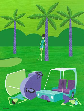 Golf Course Grief — Josh Agle (shag)
