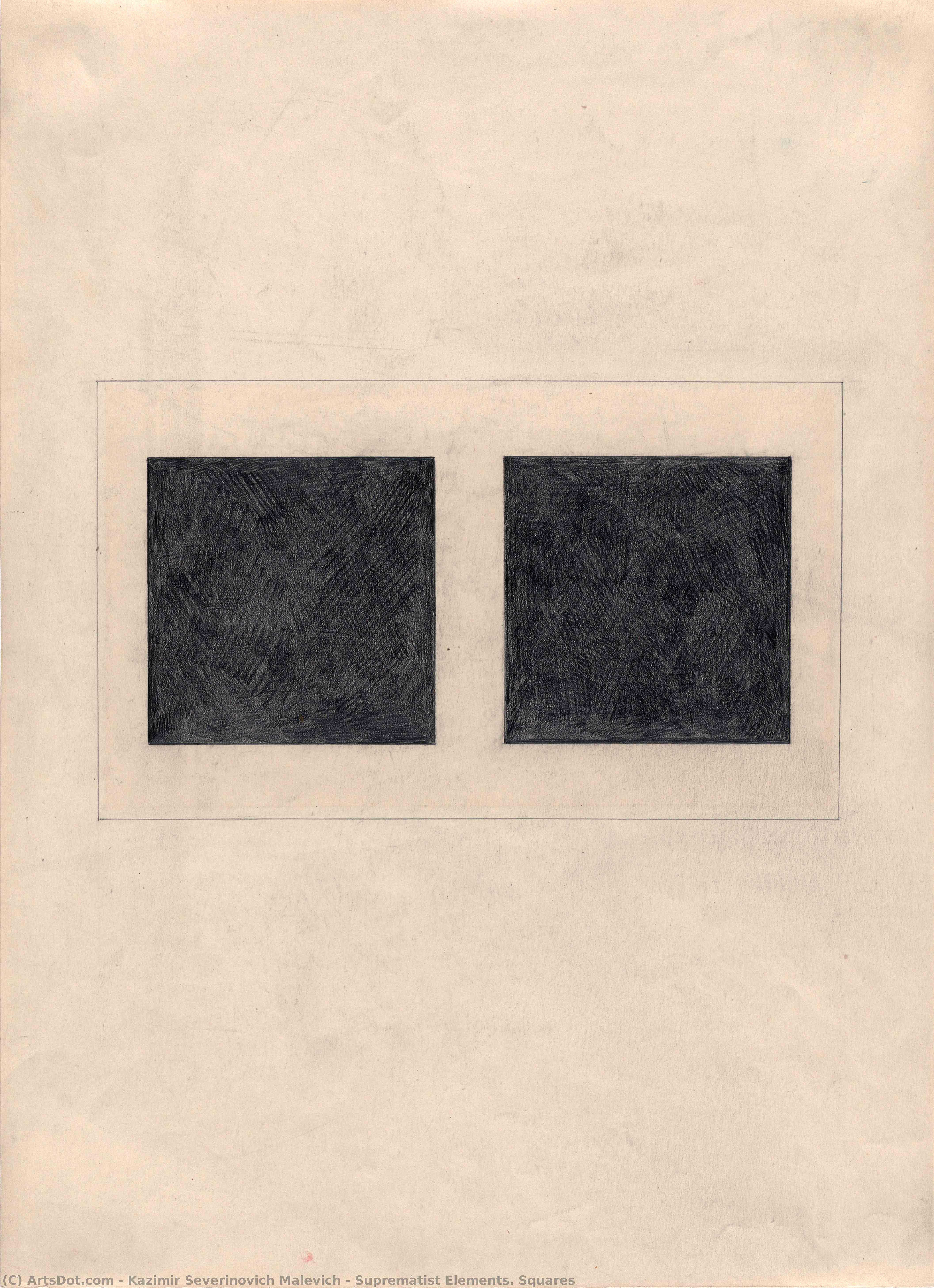 Suprematist Elements. Squares — Kazimir Malevich