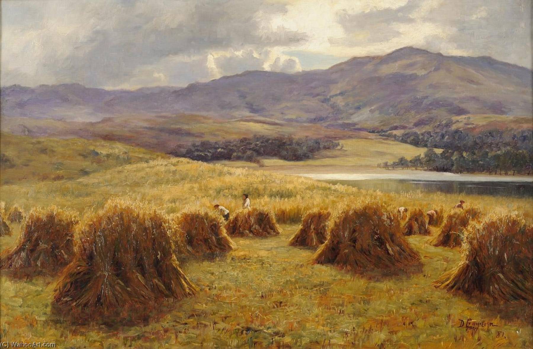 Haymaking In The Scottish Countryside — Duncan Cameron