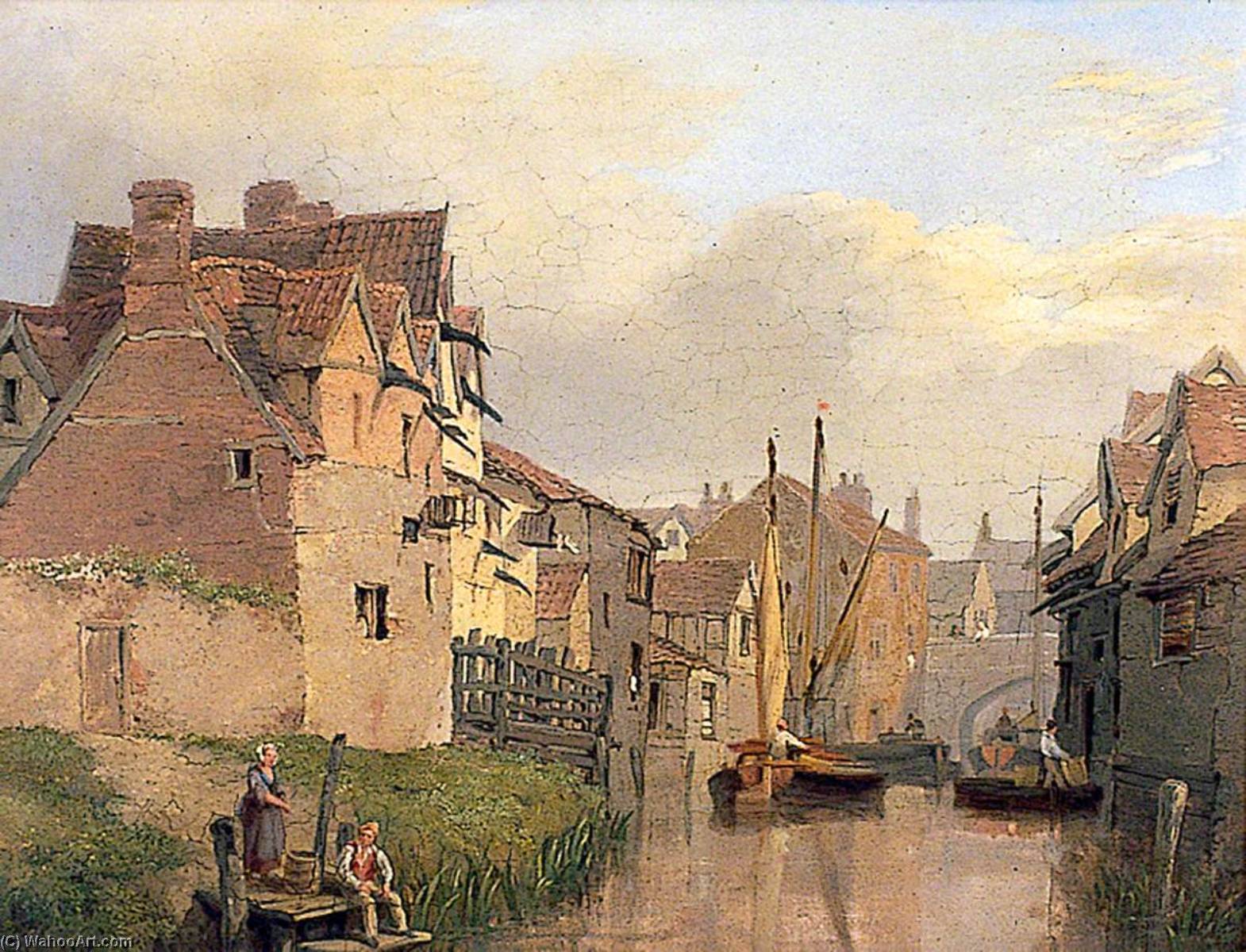 Norwich Scene With Whitefriars Bridge — Henry Ninham