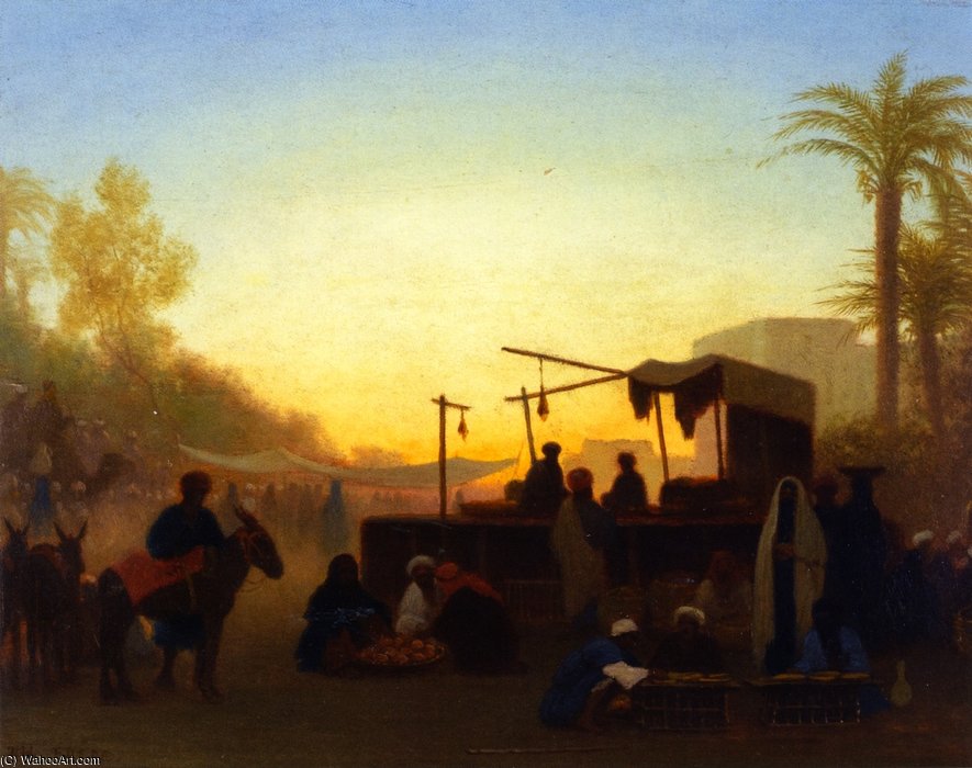 Cairo Market — Charles Théodore Frère Dit Frère Bey