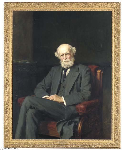 Portrait Of The Right Hon. John Lubbock, 1st Baron Avebury — Sir Hubert Von Herkomer
